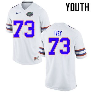 Youth Florida Gators #73 Martez Ivey NCAA Nike White Authentic Stitched College Football Jersey DWQ3362SW